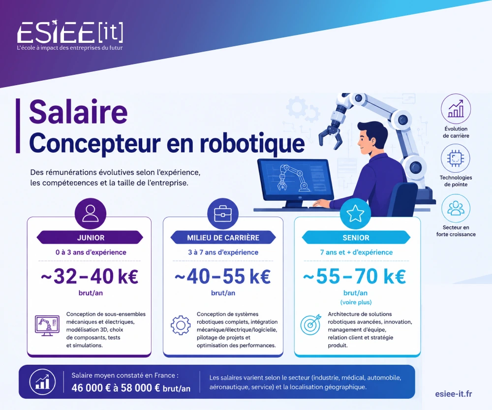 Salaire concepteur robotique