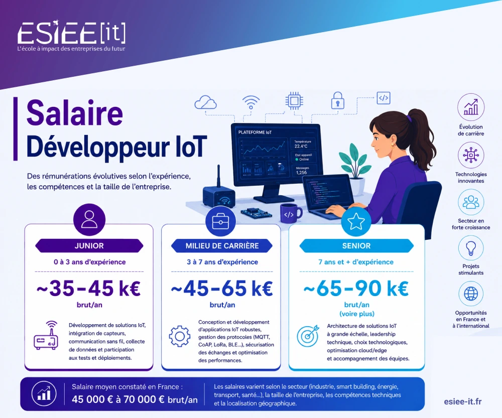 Salaire Développeur IOT