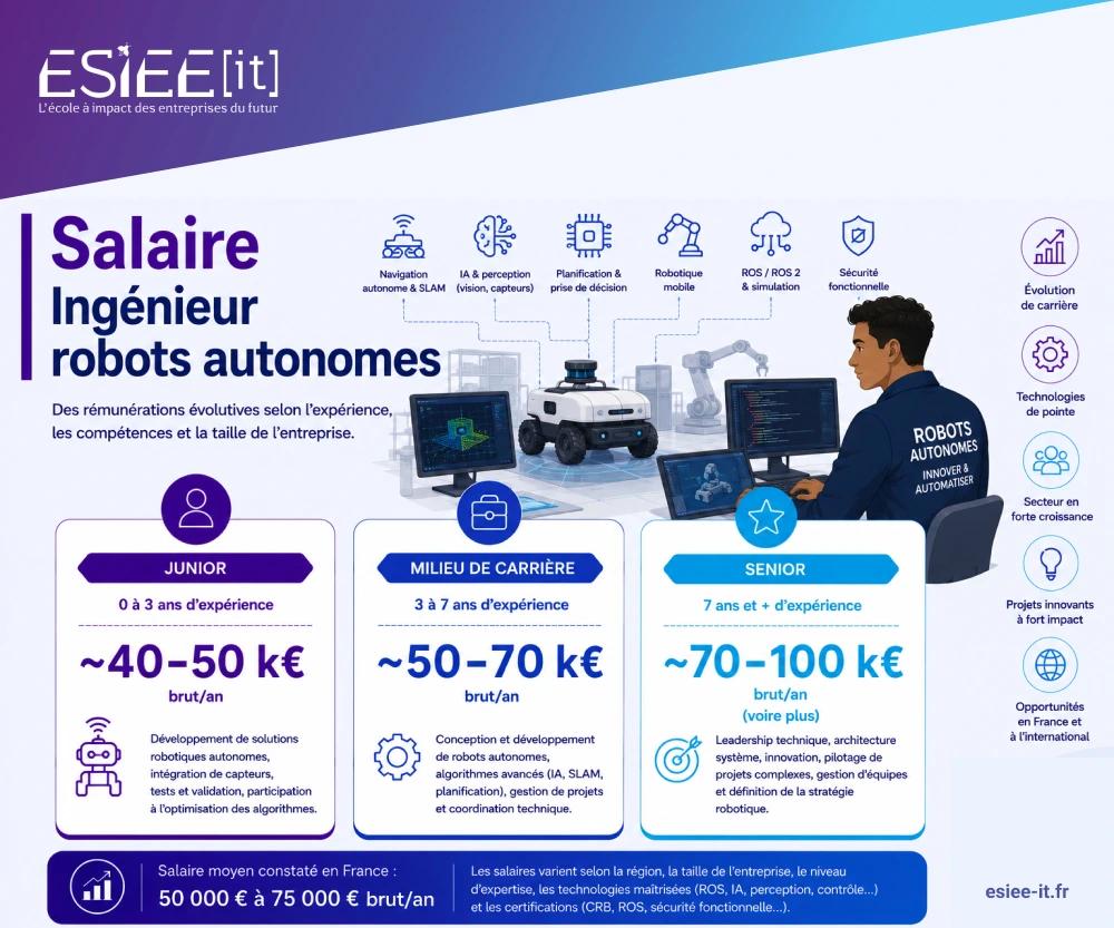 salire ingénieur robot
