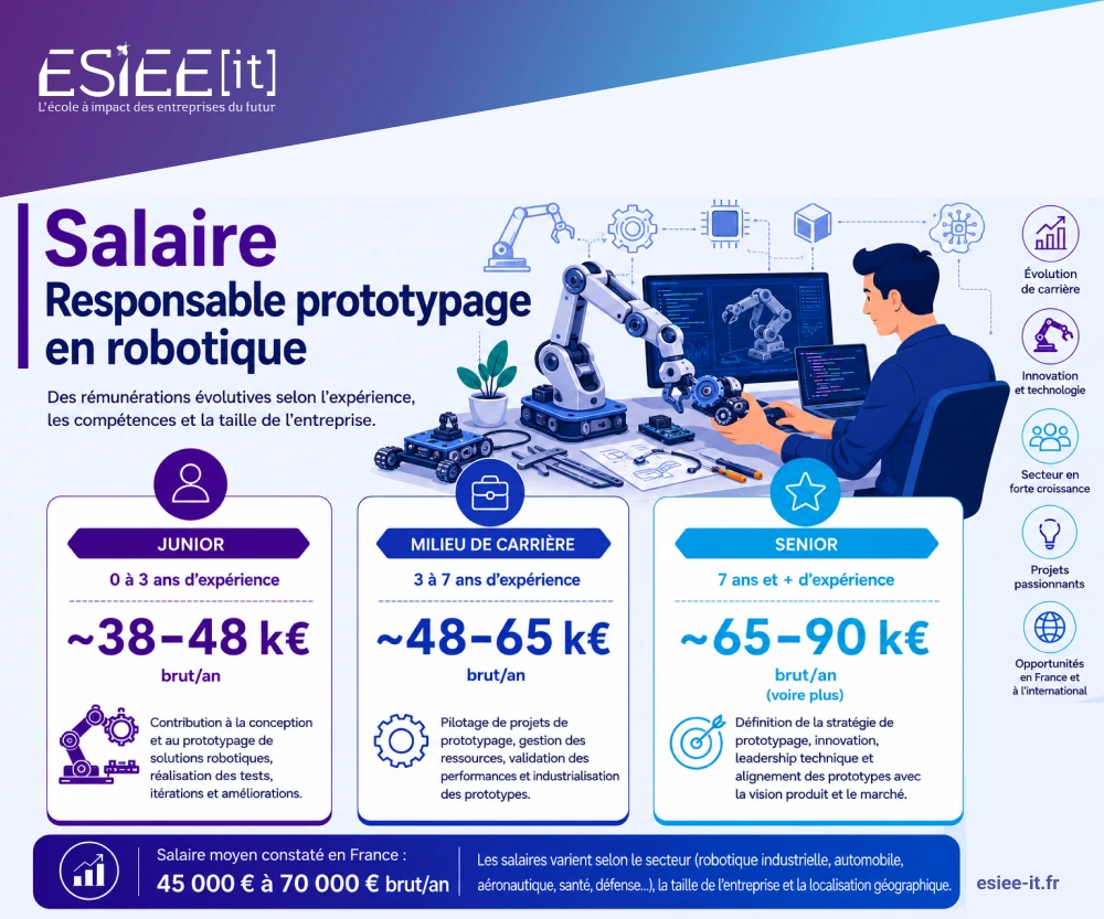 salaire responsable prototypage robotique
