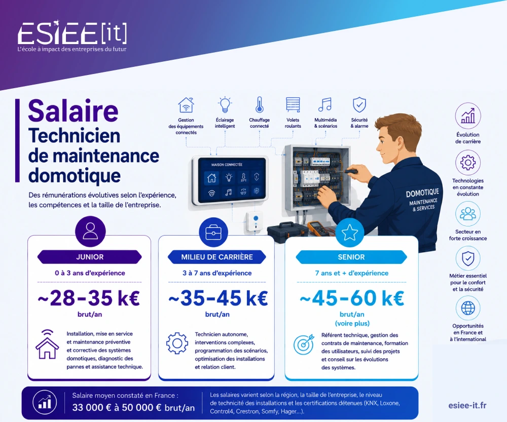 salaire technicien domotique